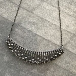 NADRI RHODIUM PLATED CUBIC ZIRCONIA NECKLACE